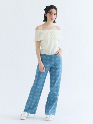 Heart denim pants_blue - FABRIC SEOUL - Modalova