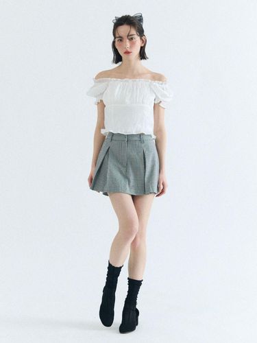 Darling skirt shorts_check - FABRIC SEOUL - Modalova