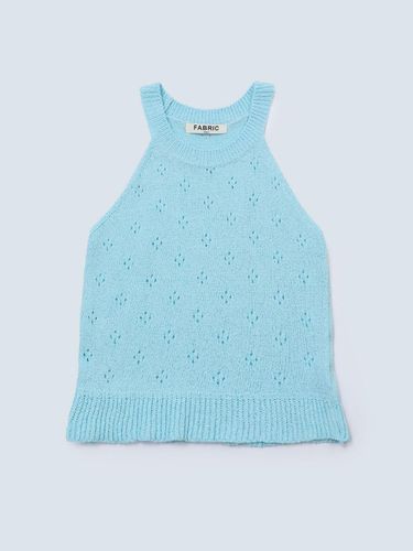 Adorable sleeveless knit _sky blue - FABRIC SEOUL - Modalova