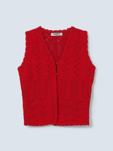 Love scasi knit cardigan_red - FABRIC SEOUL - Modalova