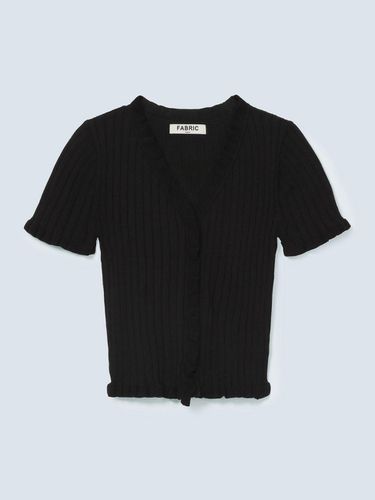 Girlish knit cardigan_black - FABRIC SEOUL - Modalova