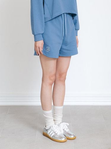 Signature Logo Sweat Shorts BK2998_Blue - BAKKEN - Modalova