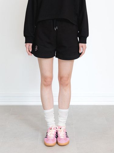 Signature Logo Sweat Shorts BK2998_Black - BAKKEN - Modalova