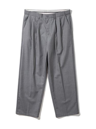 Barken Side Hidden Banding One-Tuck Tapered Slacks - BAKKEN - Modalova