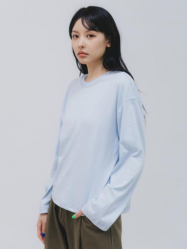 Stitch Color Point Long-Sleeved T-shirt BK4 - BAKKEN - Modalova