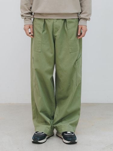 Puttig Wide Pocket Cotton Pants BK8910_GREE - BAKKEN - Modalova