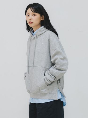 Side Slit Logo Raglan Hooded T-shirt BK8906 - BAKKEN - Modalova