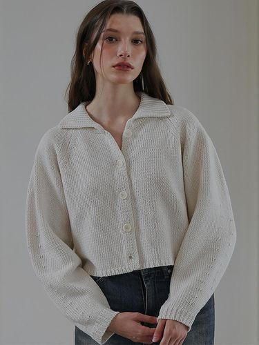 Raglan Volume Wool Cardigan - DEHEVE - Modalova