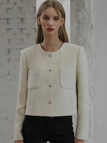 Out Pocket Single Tweed Jacket - DEHEVE - Modalova