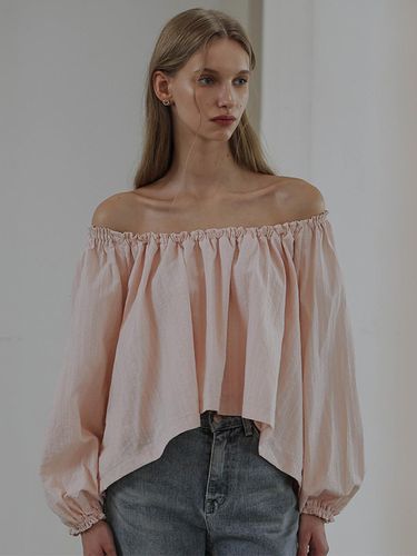 Della Shirring Off Shoulder Blouse [] - DEHEVE - Modalova