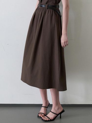 Shirring Skirt - Brown - Amour moier - Modalova