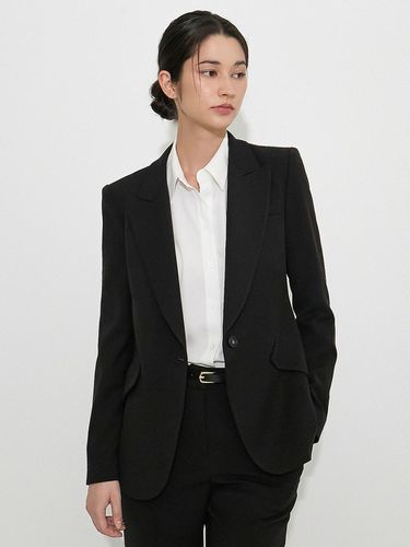 R24LRJK001] Boe Signature Slim Fit Jacket_Black - racoco - Modalova