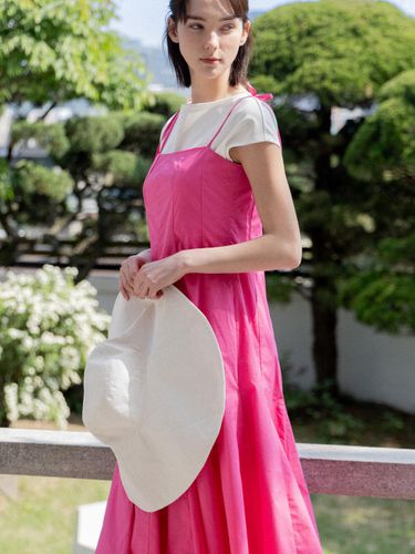 Summer Cotton Flutter Dress - Pink - lienlier - Modalova