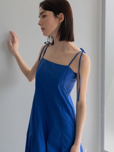 Summer Cotton Flutter Dress - Sea Blue - lienlier - Modalova