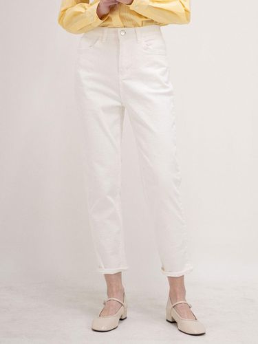 Comfortable 004 Slim Fit White Jeans - lienlier - Modalova