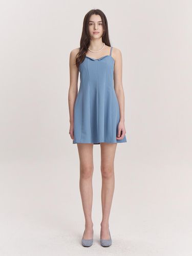 Cool Mini Collar Dress - Sea Blue - lienlier - Modalova