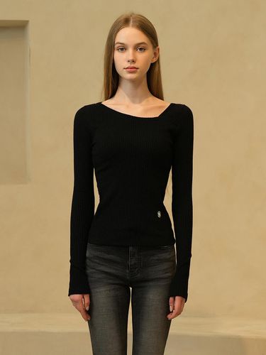 WT-03 OBLIQUE TEE_BLACK - WAAR - Modalova