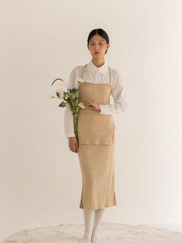 Warm Knit Skirt - Beige - lienlier - Modalova