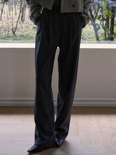 Warm Slacks - Charcoal - Amour moier - Modalova