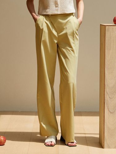 Asymmetrical slacks (green) - Amour moier - Modalova