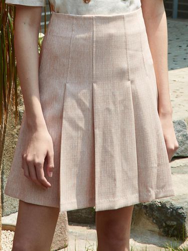 Pleats mini skirt (pink) - Amour moier - Modalova