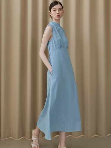 Denim maxi dress (2color) - Amour moier - Modalova