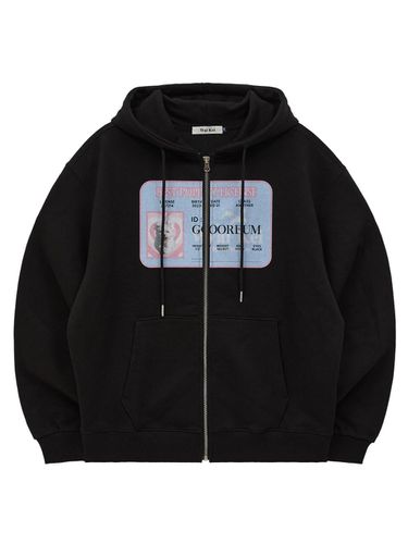 Maltese Cloud Name Tag Zip Up Hoodie - WAIKEI - Modalova