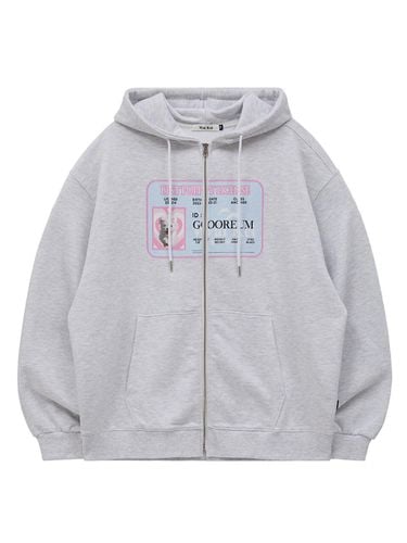 Maltese Cloud Name Tag Zip Up Hoodie - WAIKEI - Modalova