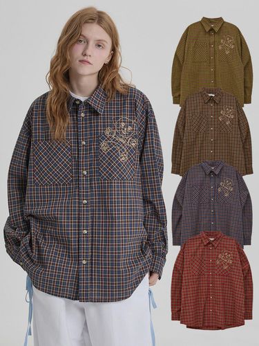 Maltese Embroidered Plaid Shirt 4 COLOR - WAIKEI - Modalova