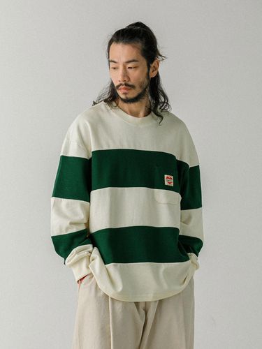 Bold Union Oversized Fit Long Sleeve Tee Deep Gree - RUGGED HOUSE - Modalova