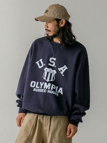 USA Olympia Sweatshirt Navy - RUGGED HOUSE - Modalova