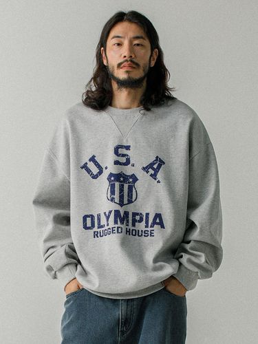 USA Olympia Sweatshirt Melange Gray - RUGGED HOUSE - Modalova