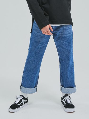 IN#0072 Plain Washing Wide Jean - INROWS - Modalova