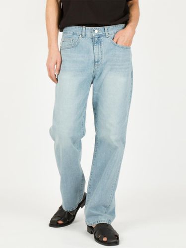 IN#0137 WASHED NEWTRO REALAX WIDE JEAN - INROWS - Modalova