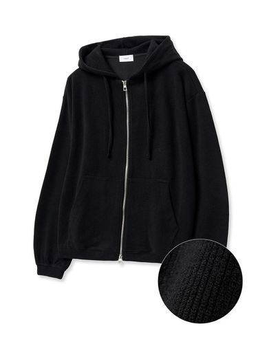 Oversized Fit Knitted Zip Up Hoodie - TNGT - Modalova