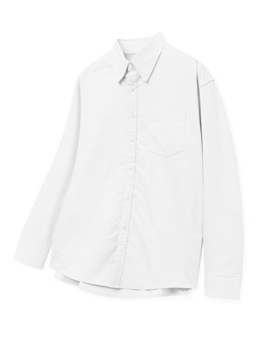 White Semi-Overfit Oxford Shirt - TNGT - Modalova