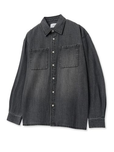 Oversized fade washed denim shirt - TNGT - Modalova