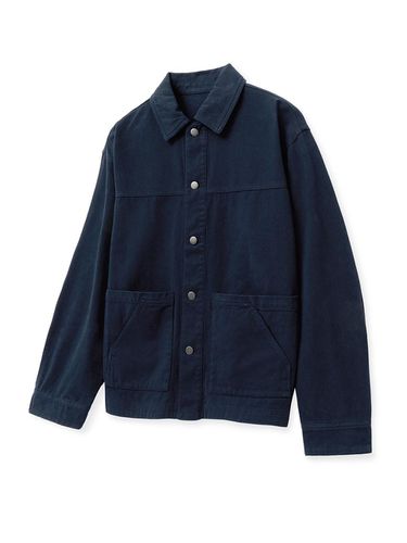 Oversized Stone Washing Work Jacket - TNGT - Modalova