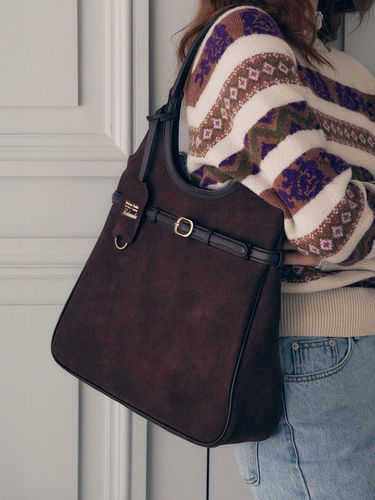 SUEDE HOBO BAG BROWN - ROLAROLA - Modalova