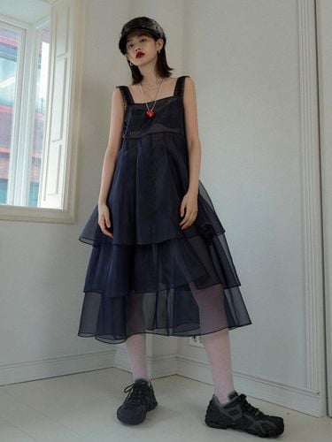 Rose Organza Dress - overdueflair - Modalova