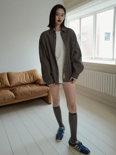 Oversized Check Shirt - overdueflair - Modalova