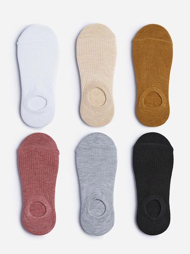 Cotton ribbed Fake Socks - HUGDAY - Modalova