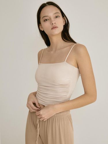 A sleeveless top with pleated straps - HUGDAY - Modalova