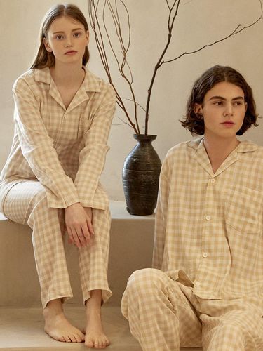 Couple Joy-Lou Cotton Pajama Set - HUGDAY - Modalova