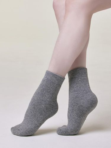 Wool Eface Quarter Socks - HUGDAY - Modalova