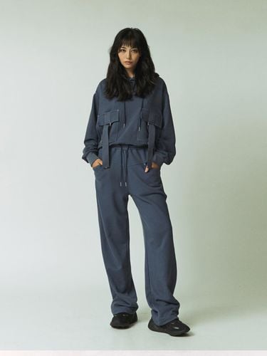 Pigment Washing Wide Jogger - /Charcoal - BEDEVIL - Modalova