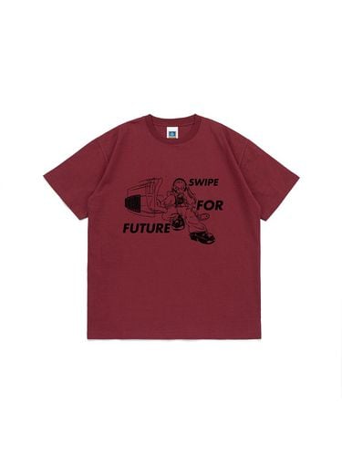 SWIPE 4 FUTURE TEE (BURGUNDY) - Net Social Club - Modalova