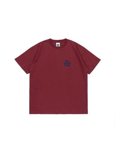 VIVID SMALL LOGO TEE (BURGUNDY) - Net Social Club - Modalova