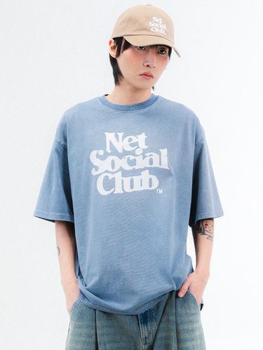 VINTAGE LOGO PIGMENT TEE (SLATE) - Net Social Club - Modalova