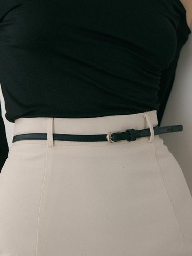 REORG LEATHER MINI BELT BLACK - REORG - Modalova